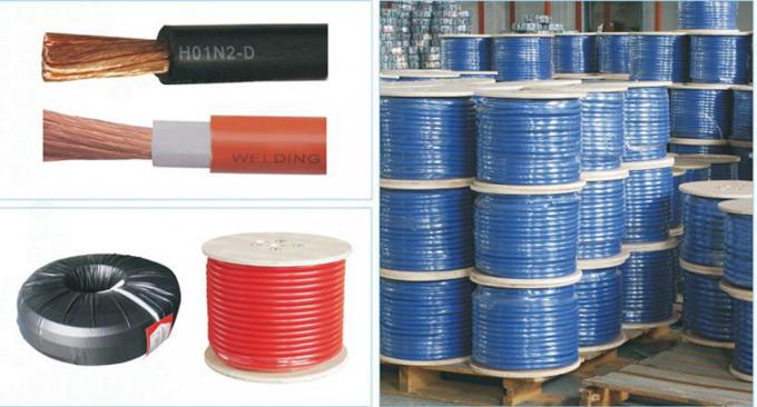 赤くおよび黒い電池ケーブルのCUの適用範囲が広いゴム製溶接ケーブル